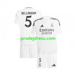 Real Madrid Dresy Fotbal Jude Bellingham 5 Dětský Domácí 2024-2025 Krátký rukáv