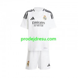 Real Madrid Dresy Fotbal Dětský Domácí 2024-2025 Krátký rukáv