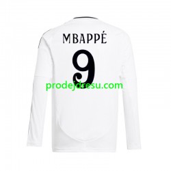 Real Madrid Dresy Fotbal Kylian Mbappé 9 Muž Domácí 2024-2025 Dlouhý rukáv