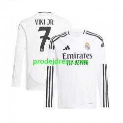 Real Madrid Dresy Fotbal Vinicius Junior 7 Muž Domácí 2024-2025 Dlouhý rukáv
