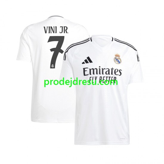 Real Madrid Dresy Fotbal Vinicius Junior 7 Muž Domácí 2024-2025 Krátký rukáv