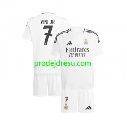 Real Madrid Dresy Fotbal Vinicius Junior 7 Dětský Domácí 2024-2025 Krátký rukáv