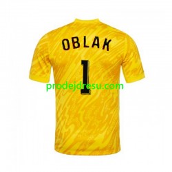 Slovinsko Dresy Fotbal Jan Oblak 1 Brankářské Muž Domácí Euro 2024 Krátký rukáv