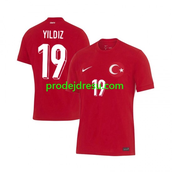 Turecko Dresy Fotbal Kenan Yıldız 19 Muž Venkovní Euro 2024 Krátký rukáv