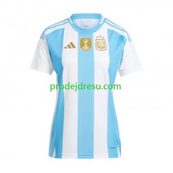 Argentina Dresy Fotbal Copa America 2024 Žena Domácí  Krátký rukáv