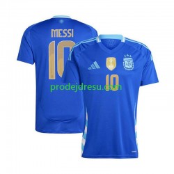 Argentina Dresy Fotbal Lionel Messi 10 Copa America 2024 Muž Venkovní  Krátký rukáv