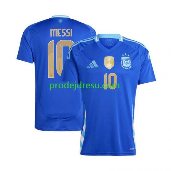 Argentina Dresy Fotbal Lionel Messi 10 Copa America 2024 Muž Venkovní  Krátký rukáv