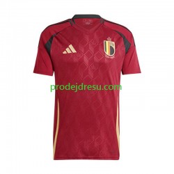 Belgie Dresy Fotbal Muž Domácí Euro 2024 Krátký rukáv