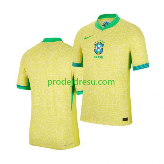Brazílie Dresy Fotbal Copa America 2024 Muž Domácí  Krátký rukáv