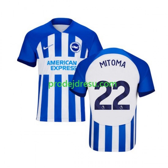 Brighton & Hove Albion Dresy Fotbal Mitoma 22 Muž Domácí 2023-2024 Krátký rukáv