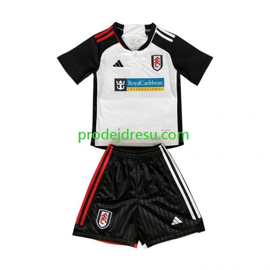 Fulham Dresy Fotbal Dětský Domácí 2023-2024 Krátký rukáv