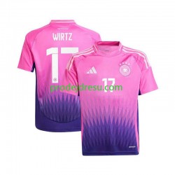 Německo Dresy Fotbal Florian Wirtz 17 Muž Venkovní Euro 2024 Krátký rukáv