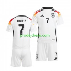 Německo Dresy Fotbal Havertz 7 Dětský Domácí Euro 2024 Krátký rukáv