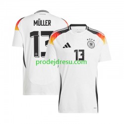 Německo Dresy Fotbal Thomas Muller 13 Muž Domácí Euro 2024 Krátký rukáv