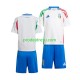 Itálie Dresy Fotbal Dětský Venkovní Euro 2024 Krátký rukáv