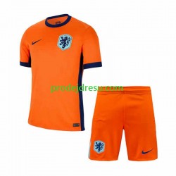 Nizozemsko Dresy Fotbal Dětský Domácí Euro 2024 Krátký rukáv