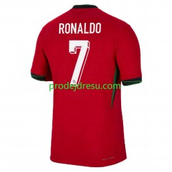 Portugalsko Dresy Fotbal Cristiano Ronaldo 7 Muž Domácí Euro 2024 Krátký rukáv
