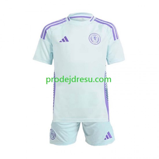 Skotsko Dresy Fotbal Dětský Venkovní Euro 2024 Krátký rukáv