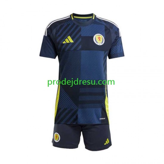 Skotsko Dresy Fotbal Dětský Domácí Euro 2024 Krátký rukáv