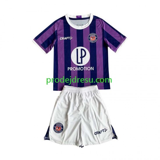 Dresy Fotbal Toulouse Dětský Venkovní 2023-2024 Krátký rukáv