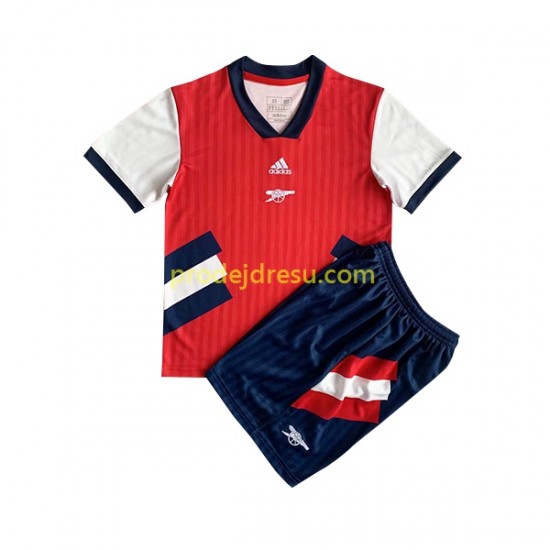 Arsenal Dresy Fotbal Icon Retro Dětský Domácí 2022-2023 Krátký rukáv