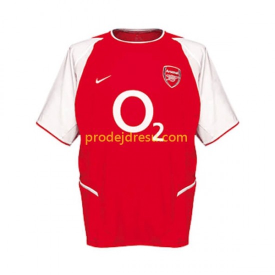 Arsenal Dresy Fotbal Retro Muž Domácí 2002 Krátký rukáv