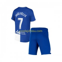 Atlético Madrid Dresy Fotbal Joao Felix 7 120 Anniversary Dětský Domácí 2022-2023 Krátký rukáv