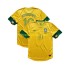 Brazílie Dresy Fotbal RONALDINHO 10 2012 Retro Muž Domácí Krátký rukáv