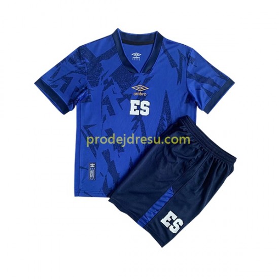 EL Salvador Dresy Fotbal Dětský Domácí 2023 Krátký rukáv
