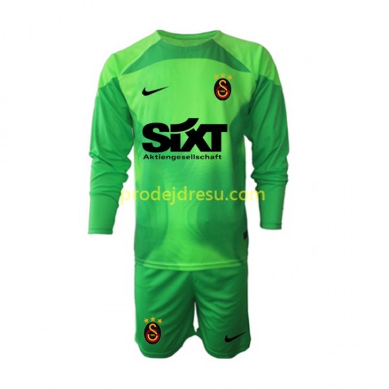 Galatasaray Dresy Fotbal Brankářské Dětský Domácí 2022-2023 Dlouhý rukáv