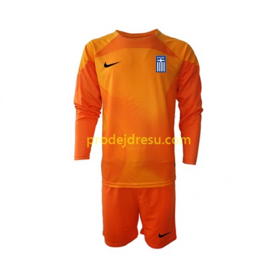 Řecko Dresy Fotbal Brankářské Dětský Alternativní 2022-2023 Dlouhý rukáv