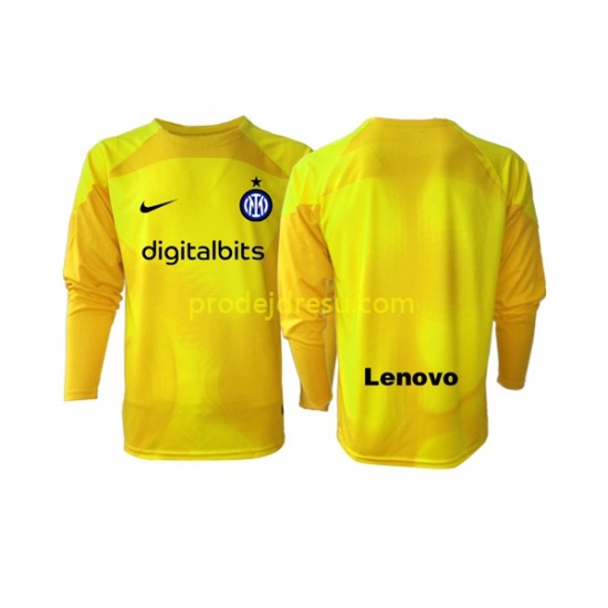 Inter Milán Dresy Fotbal Brankářské Muž Venkovní 2022-2023 Dlouhý rukáv
