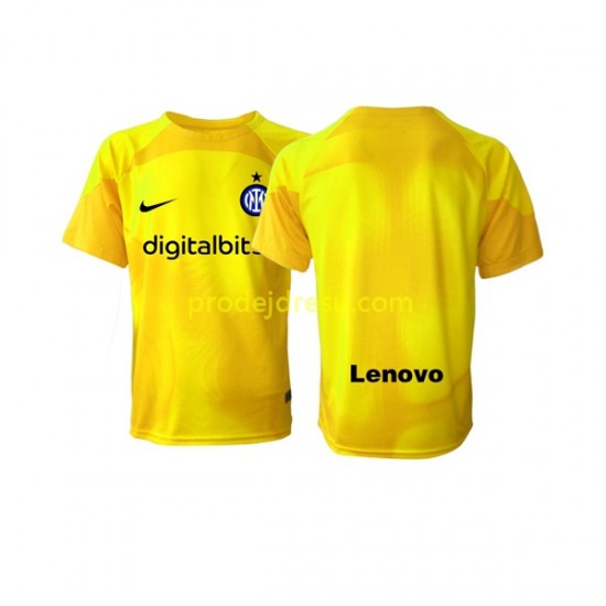 Inter Milán Dresy Fotbal Brankářské Muž Venkovní 2022-2023 Krátký rukáv