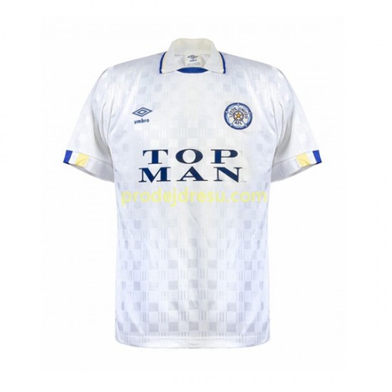 Leeds United Dresy Fotbal Retro Muž Domácí 1989-1990 Krátký rukáv