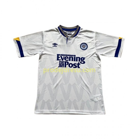 Leeds United Dresy Fotbal Retro Muž Domácí 1991-1992 Krátký rukáv