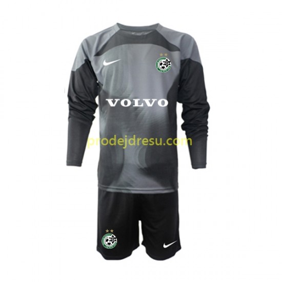 Maccabi Haifa Dresy Fotbal Brankářské Dětský Domácí 2022-2023 Dlouhý rukáv