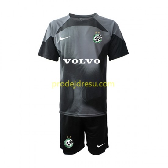 Maccabi Haifa Dresy Fotbal Brankářské Dětský Domácí 2022-2023 Krátký rukáv
