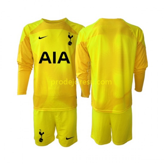 Tottenham Hotspur Dresy Fotbal Brankářské Dětský Domácí 2022-2023 Dlouhý rukáv