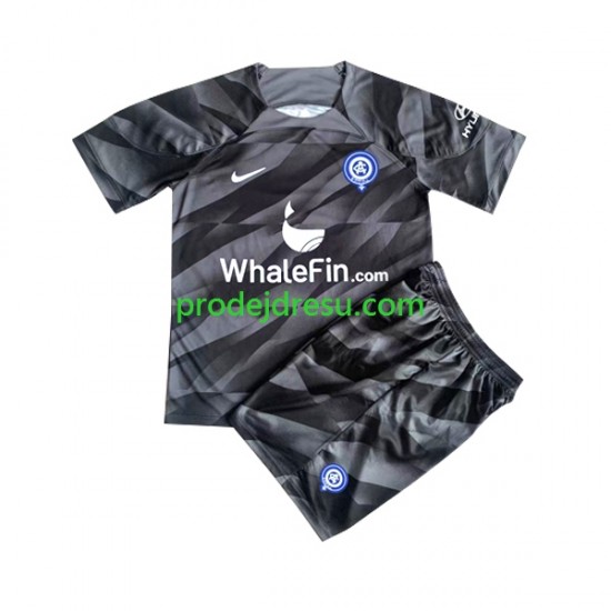 Atlético Madrid Dresy Fotbal Brankářské Dětský Domácí 2023-2024 Krátký rukáv