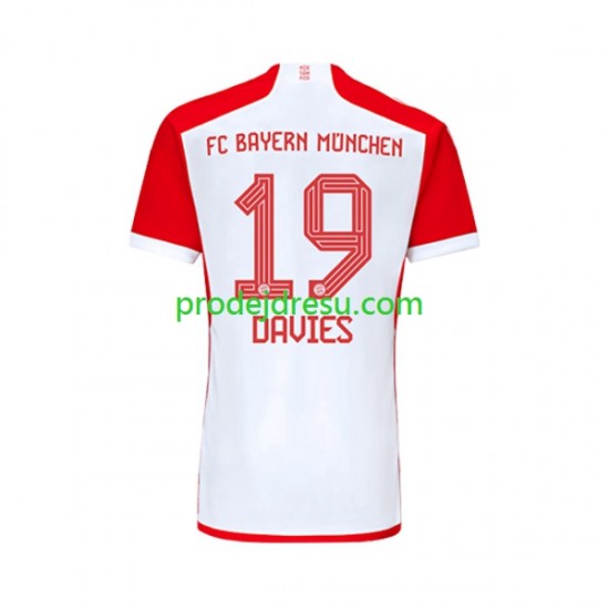 FC Bayern Mnichov Dresy Fotbal Alphonso Davies 19 Muž Domácí 2023-2024 Krátký rukáv