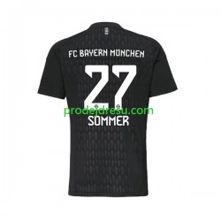 FC Bayern Mnichov Dresy Fotbal Yann Sommer 27 Brankářské Muž Domácí 2023-2024 Krátký rukáv