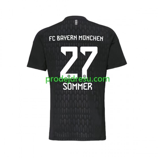 FC Bayern Mnichov Dresy Fotbal Yann Sommer 27 Brankářské Muž Domácí 2023-2024 Krátký rukáv