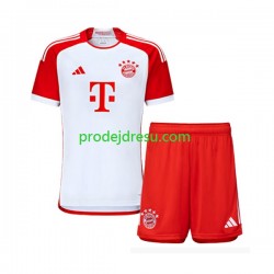 FC Bayern Mnichov Dresy Fotbal Dětský Domácí 2023-2024 Krátký rukáv