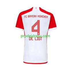FC Bayern Mnichov Dresy Fotbal Matthijs de Ligt 4 Muž Domácí 2023-2024 Krátký rukáv