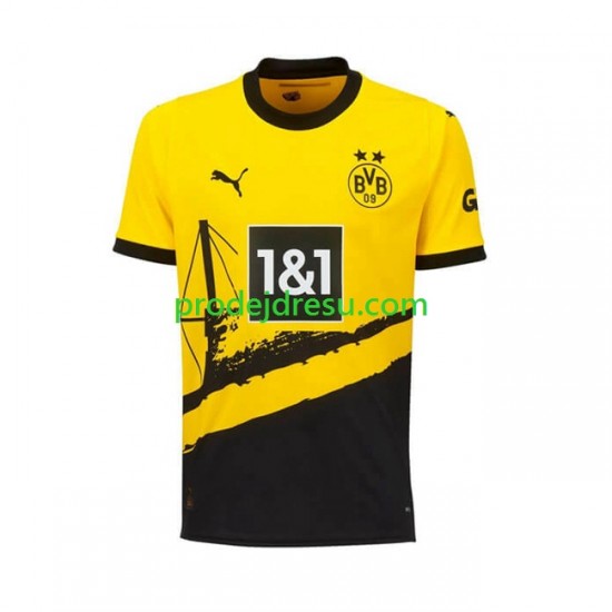 Borussia Dortmund Dresy Fotbal Muž Domácí 2023-2024 Krátký rukáv