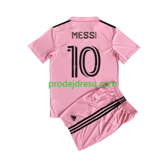 Inter Miami Dresy Fotbal Lionel Messi 10 Dětský Domácí 2023 Krátký rukáv