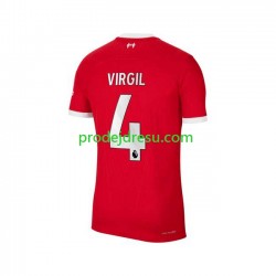 Liverpool Dresy Fotbal Virgil van Dijk 4 Muž Domácí 2023-2024 Krátký rukáv