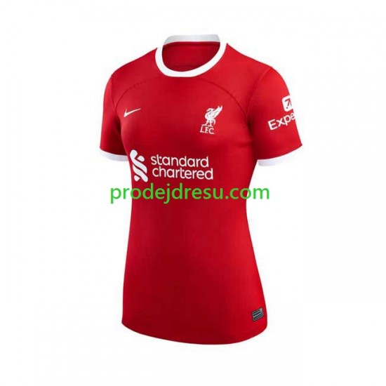 Liverpool Dresy Fotbal Žena Domácí 2023-2024 Krátký rukáv