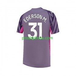 Manchester City Dresy Fotbal Ederson Moraes 31 Brankářské Muž Venkovní 2023-2024 Krátký rukáv