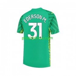 Manchester City Dresy Fotbal Ederson Moraes 31 Brankářské Muž Domácí 2023-2024 Krátký rukáv